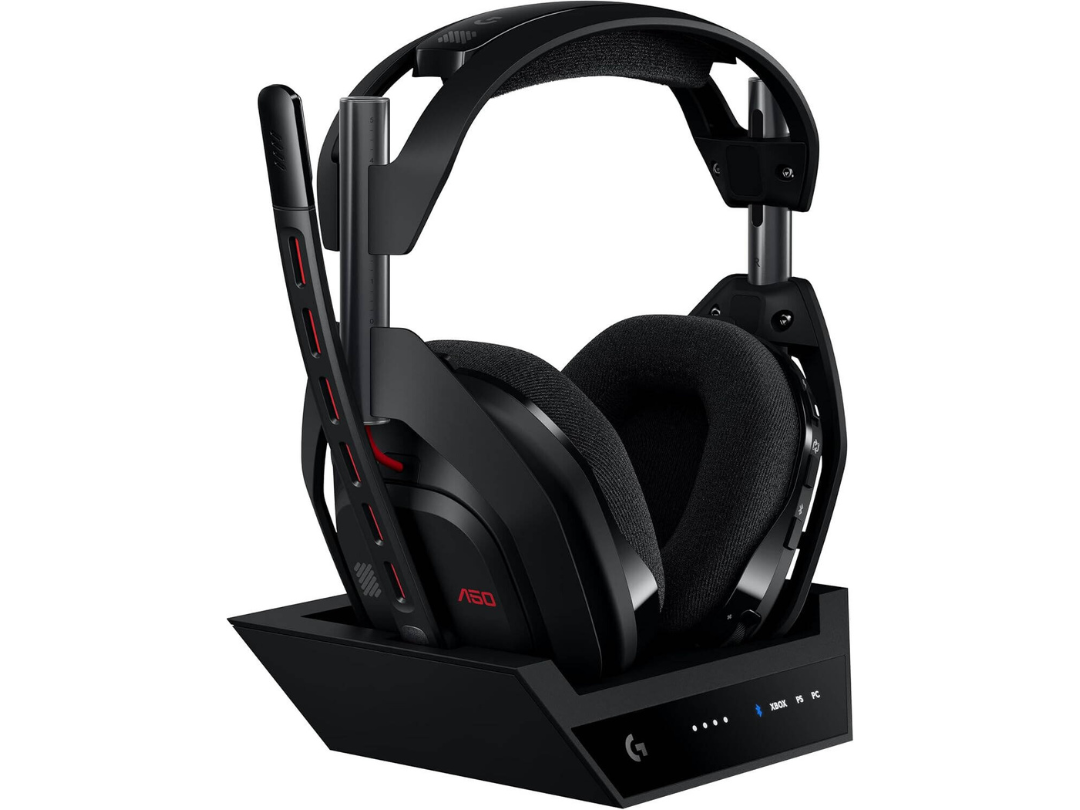 Logitech Astro A50 LIGHTSPEED Wireless Gaming Headset + Base Station (Gen 5), PRO-G GRAPHENE, Switch Between 3 Systems, USB-C to Xbox, PS5, PC/Mac or Nintendo Switch, Bluetooth, Black | 939-002224 Logitech Astro A50 LIGHTSPEED Wireless Gaming Headset + Base Station (Gen 5), PRO-G GRAPHENE, Switch Between 3 Systems, USB-C to Xbox, PS5, PC/Mac or Nintendo Switch, Bluetooth, Black | 939-002224
